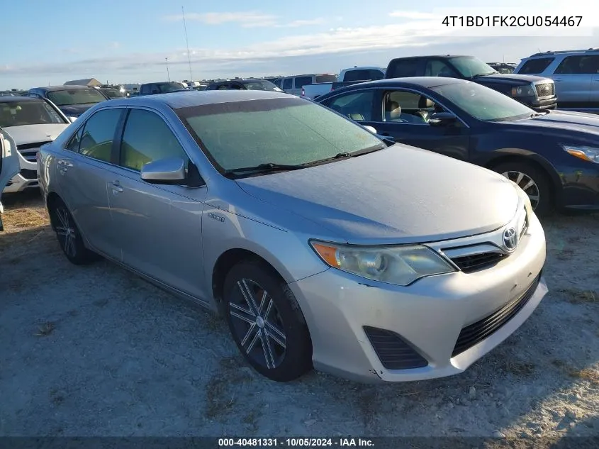 2012 Toyota Camry Hybrid/Le/Xle VIN: 4T1BD1FK2CU054467 Lot: 40481331