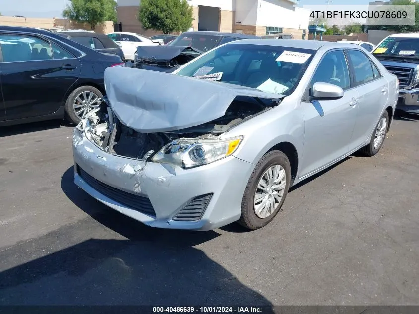 4T1BF1FK3CU078609 2012 Toyota Camry Le