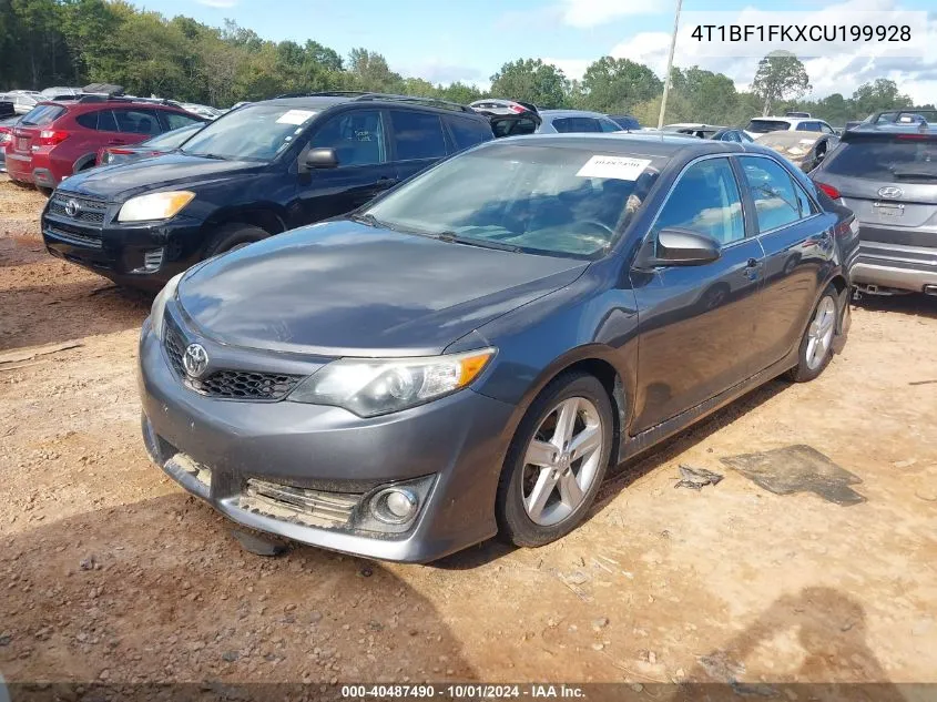 2012 Toyota Camry Se VIN: 4T1BF1FKXCU199928 Lot: 40487490