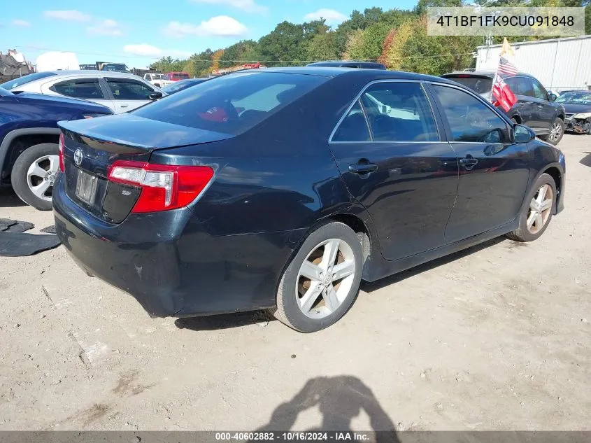 4T1BF1FK9CU091848 2012 Toyota Camry Se