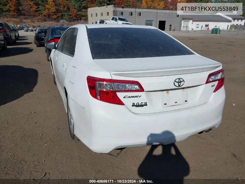 4T1BF1FKXCU553849 2012 Toyota Camry Se