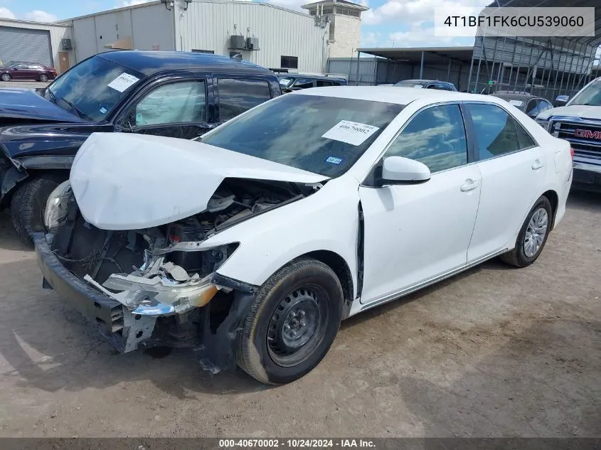 4T1BF1FK6CU539060 2012 Toyota Camry Se/Le/Xle