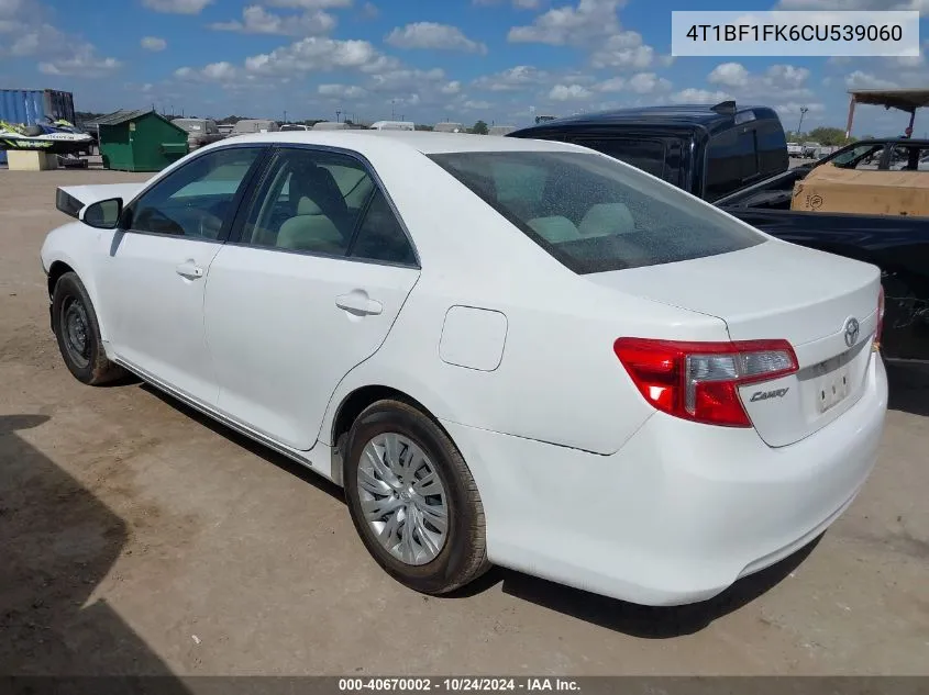 4T1BF1FK6CU539060 2012 Toyota Camry Se/Le/Xle