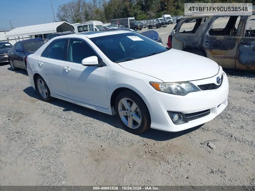 4T1BF1FK9CU538548 2012 Toyota Camry Se