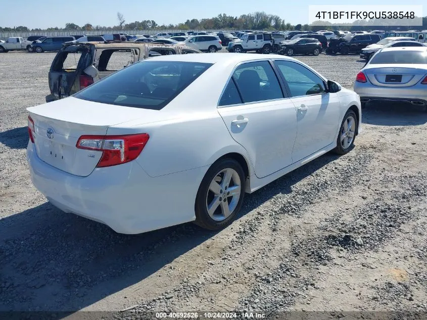 4T1BF1FK9CU538548 2012 Toyota Camry Se