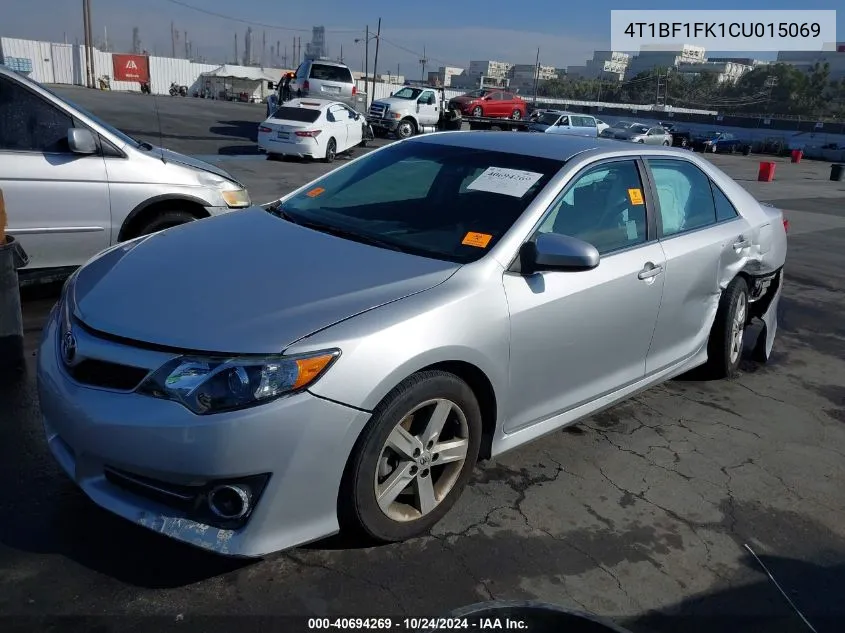 4T1BF1FK1CU015069 2012 Toyota Camry Se