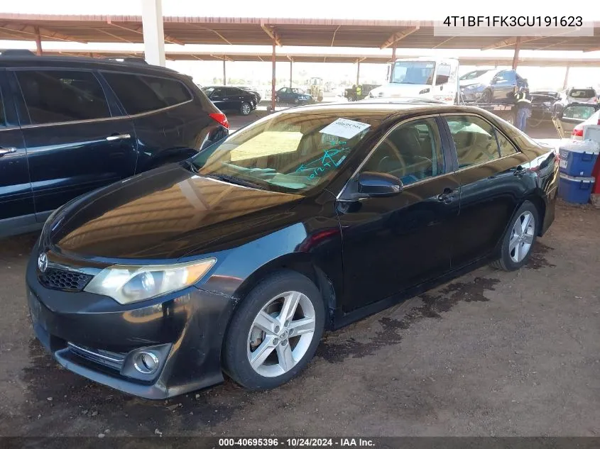 4T1BF1FK3CU191623 2012 Toyota Camry Se