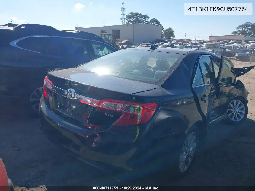 2012 Toyota Camry Xle V6 VIN: 4T1BK1FK9CU507764 Lot: 40711751