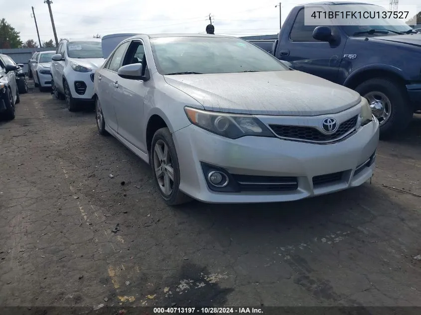 4T1BF1FK1CU137527 2012 Toyota Camry Se