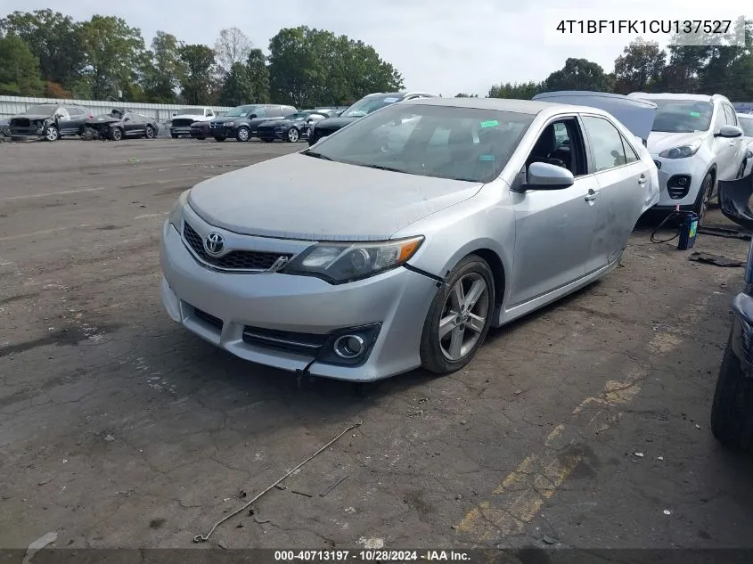 4T1BF1FK1CU137527 2012 Toyota Camry Se