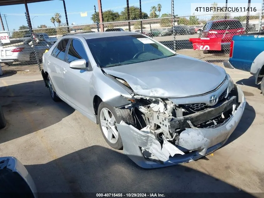 4T1BF1FK7CU611416 2012 Toyota Camry Se