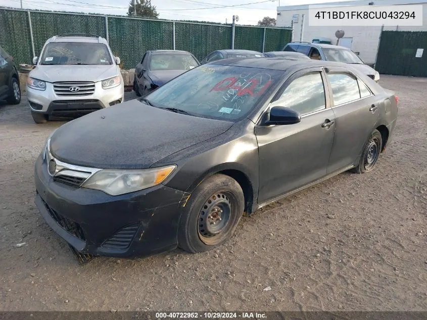 2012 Toyota Camry Hybrid Le VIN: 4T1BD1FK8CU043294 Lot: 40722952