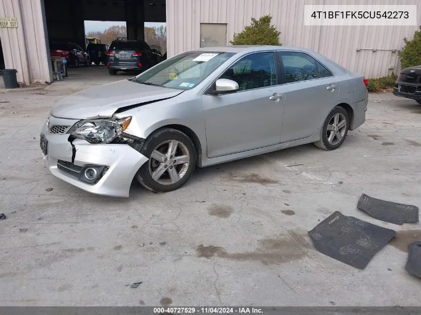 4T1BF1FK5CU542273 2012 Toyota Camry Se