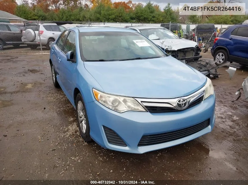 2012 Toyota Camry Le VIN: 4T4BF1FK5CR264416 Lot: 40732042