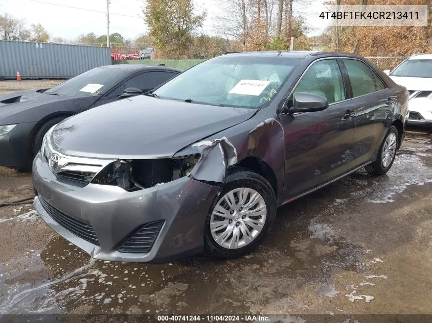 4T4BF1FK4CR213411 2012 Toyota Camry Le