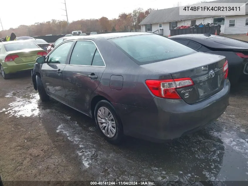 4T4BF1FK4CR213411 2012 Toyota Camry Le