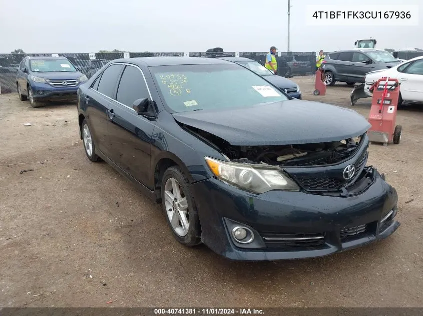 4T1BF1FK3CU167936 2012 Toyota Camry Se