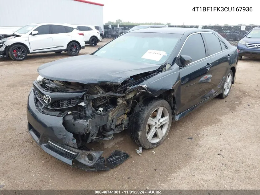 4T1BF1FK3CU167936 2012 Toyota Camry Se