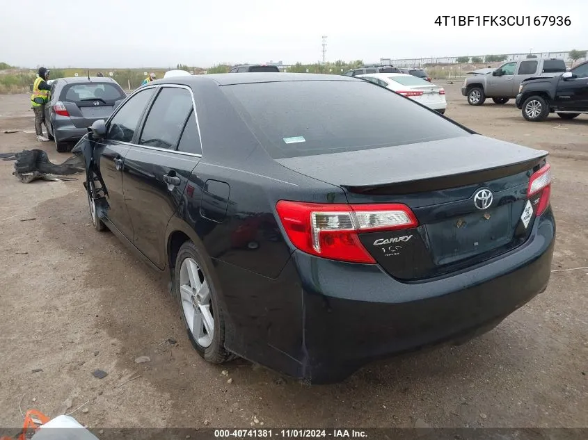 4T1BF1FK3CU167936 2012 Toyota Camry Se