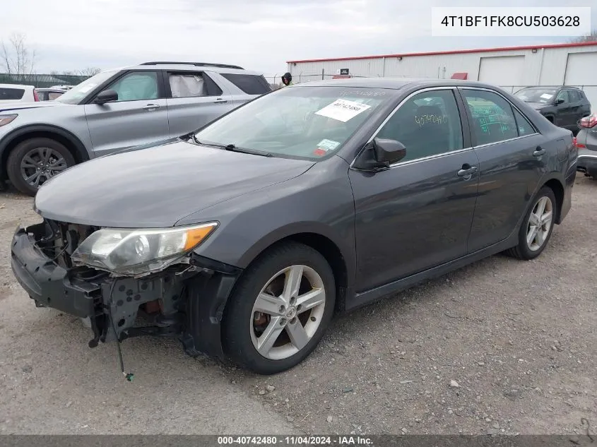 2012 Toyota Camry Se/Le/Xle VIN: 4T1BF1FK8CU503628 Lot: 40742480