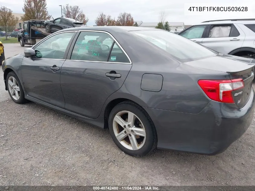 2012 Toyota Camry Se/Le/Xle VIN: 4T1BF1FK8CU503628 Lot: 40742480