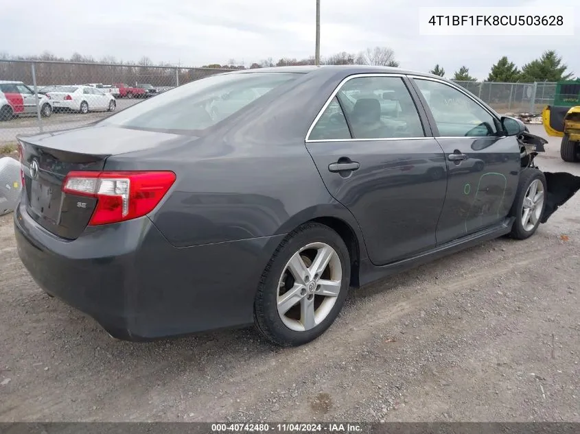 2012 Toyota Camry Se/Le/Xle VIN: 4T1BF1FK8CU503628 Lot: 40742480