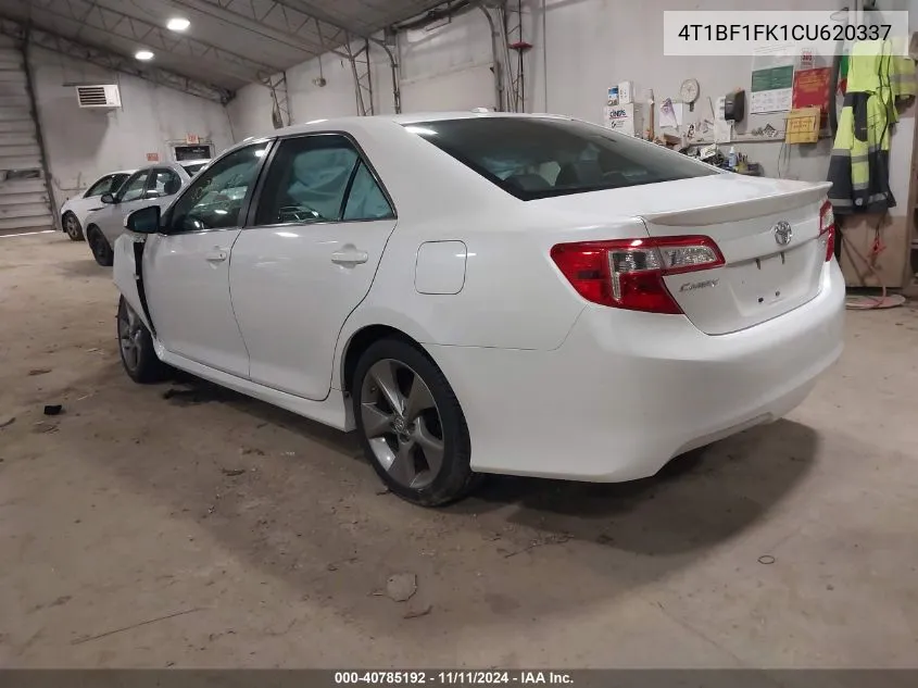 2012 Toyota Camry Se Limited Edition VIN: 4T1BF1FK1CU620337 Lot: 40785192