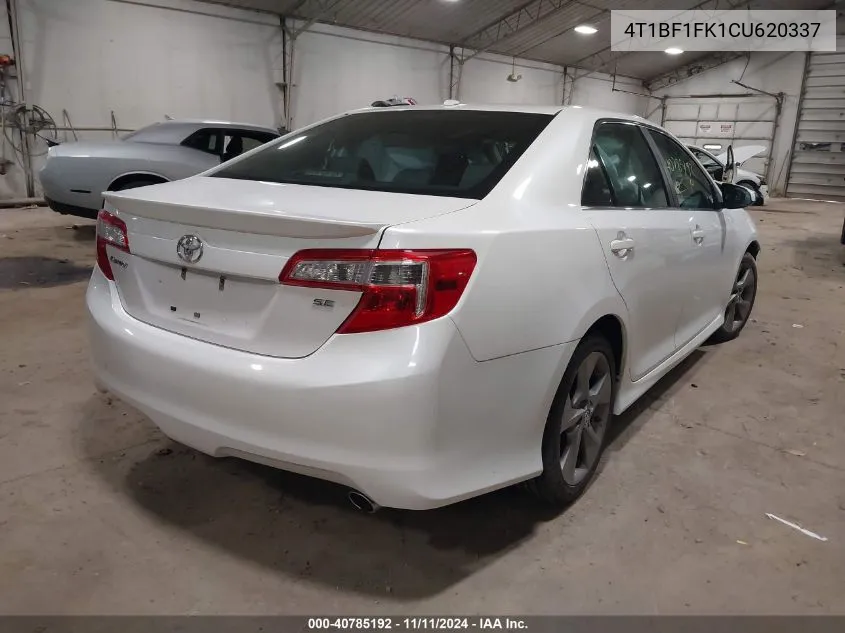 2012 Toyota Camry Se Limited Edition VIN: 4T1BF1FK1CU620337 Lot: 40785192