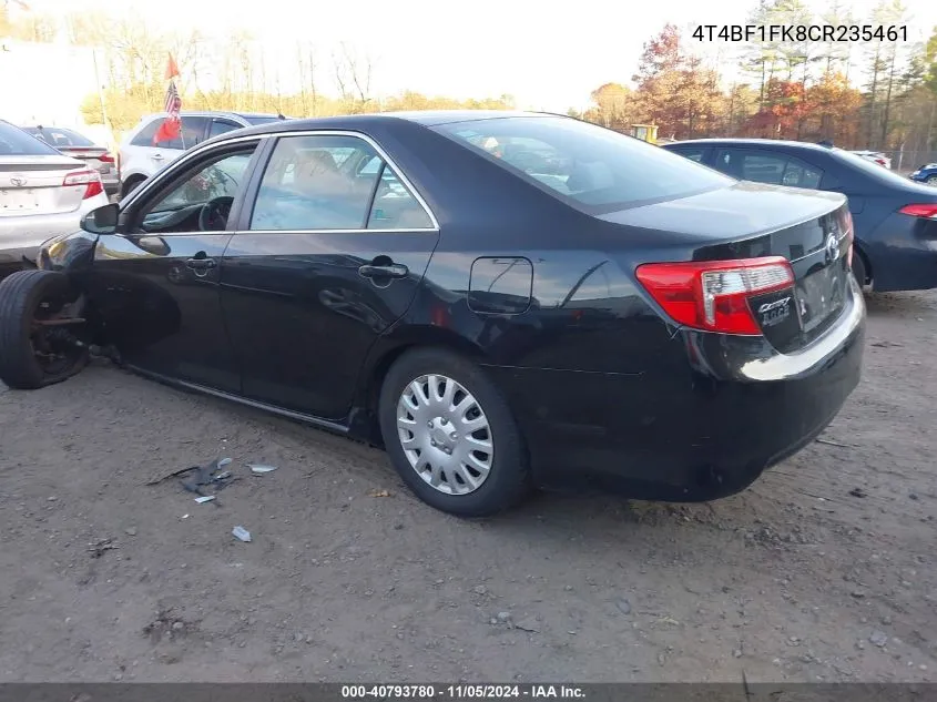 2012 Toyota Camry Le VIN: 4T4BF1FK8CR235461 Lot: 40793780