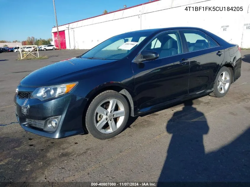 4T1BF1FK5CU184205 2012 Toyota Camry Se