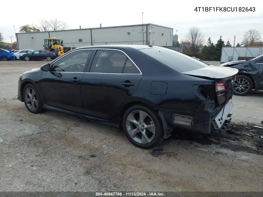 2012 Toyota Camry Se Limited Edition VIN: 4T1BF1FK8CU182643 Lot: 40847766