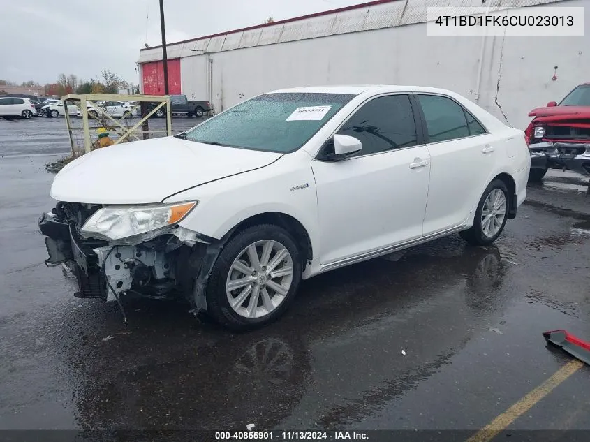 2012 Toyota Camry Hybrid Xle VIN: 4T1BD1FK6CU023013 Lot: 40855901