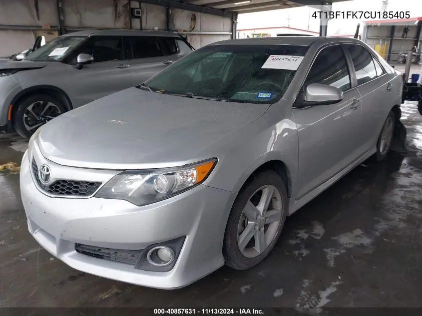 2012 Toyota Camry Se VIN: 4T1BF1FK7CU185405 Lot: 40857631