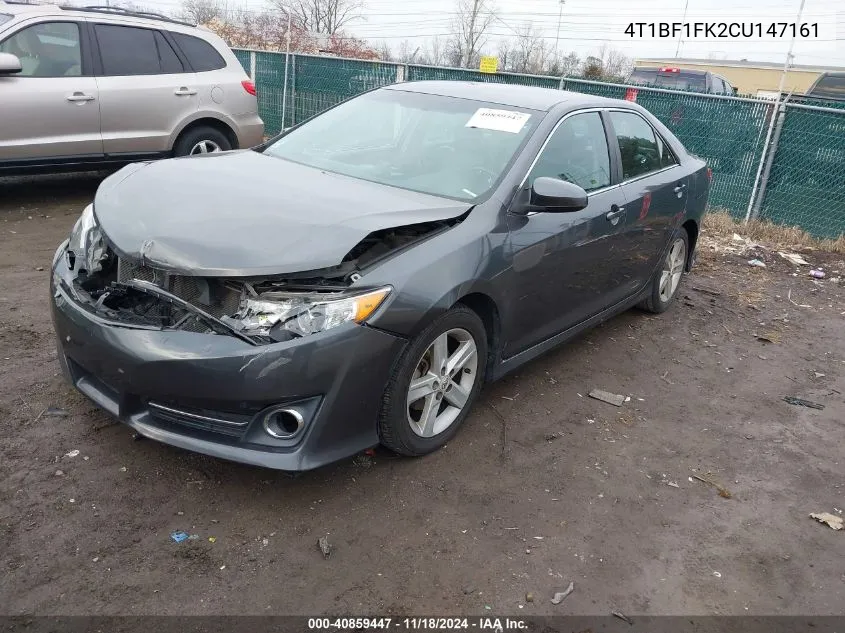 2012 Toyota Camry Se VIN: 4T1BF1FK2CU147161 Lot: 40859447