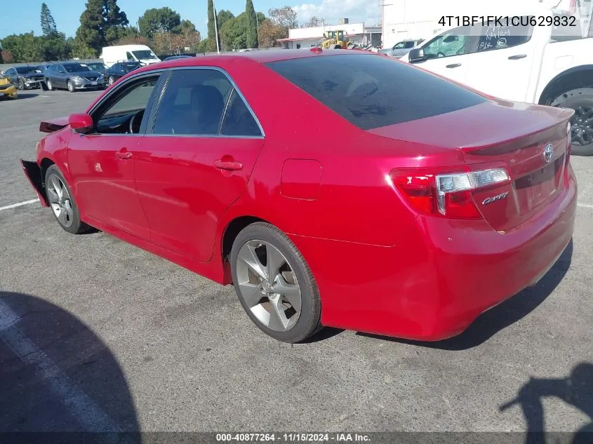 2012 Toyota Camry Se Limited Edition VIN: 4T1BF1FK1CU629832 Lot: 40877264