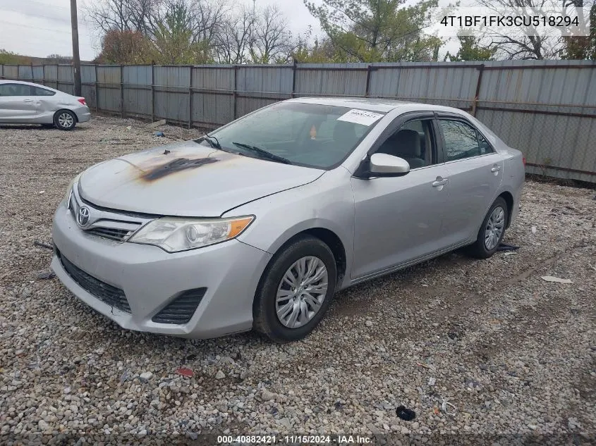 4T1BF1FK3CU518294 2012 Toyota Camry Le