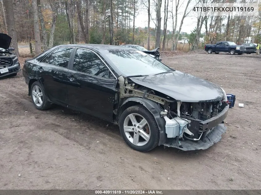 2012 Toyota Camry Se VIN: 4T1BF1FKXCU119169 Lot: 40911619