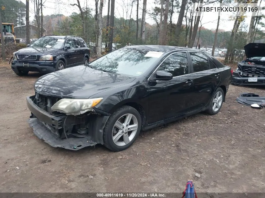 2012 Toyota Camry Se VIN: 4T1BF1FKXCU119169 Lot: 40911619