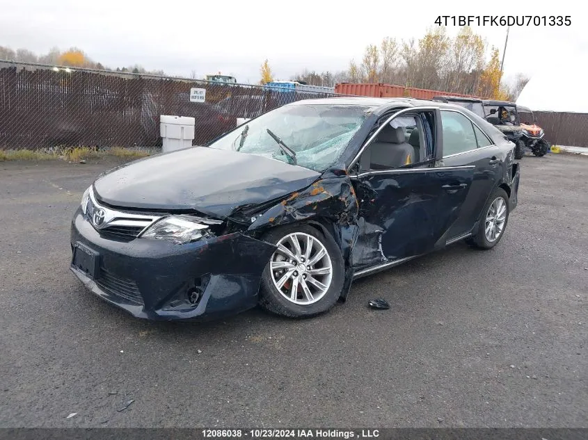 2013 Toyota Camry L/Se/Le/Xle VIN: 4T1BF1FK6DU701335 Lot: 12086038