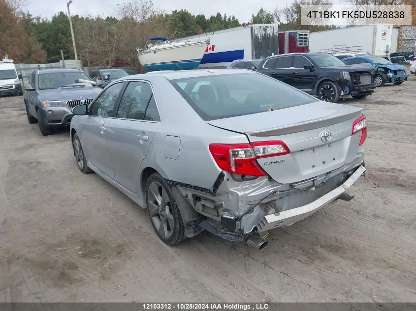 4T1BK1FK5DU528838 2013 Toyota Camry Se/Xle