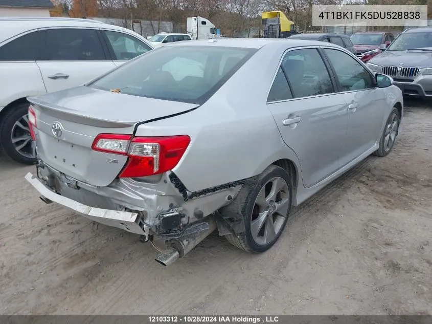 4T1BK1FK5DU528838 2013 Toyota Camry Se/Xle