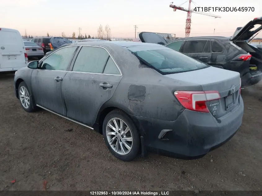 2013 Toyota Camry Le VIN: 4T1BF1FK3DU645970 Lot: 12132953