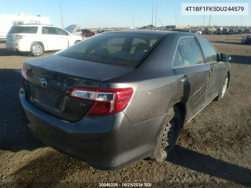 2013 Toyota Camry L/Se/Le/Xle VIN: 4T1BF1FK5DU244579 Lot: 30048326