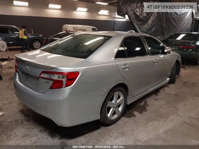 2013 Toyota Camry Se VIN: 4T1BF1FK6DU239536 Lot: 39487450