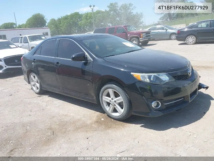 2013 Toyota Camry Se VIN: 4T1BF1FK6DU277929 Lot: 39507354