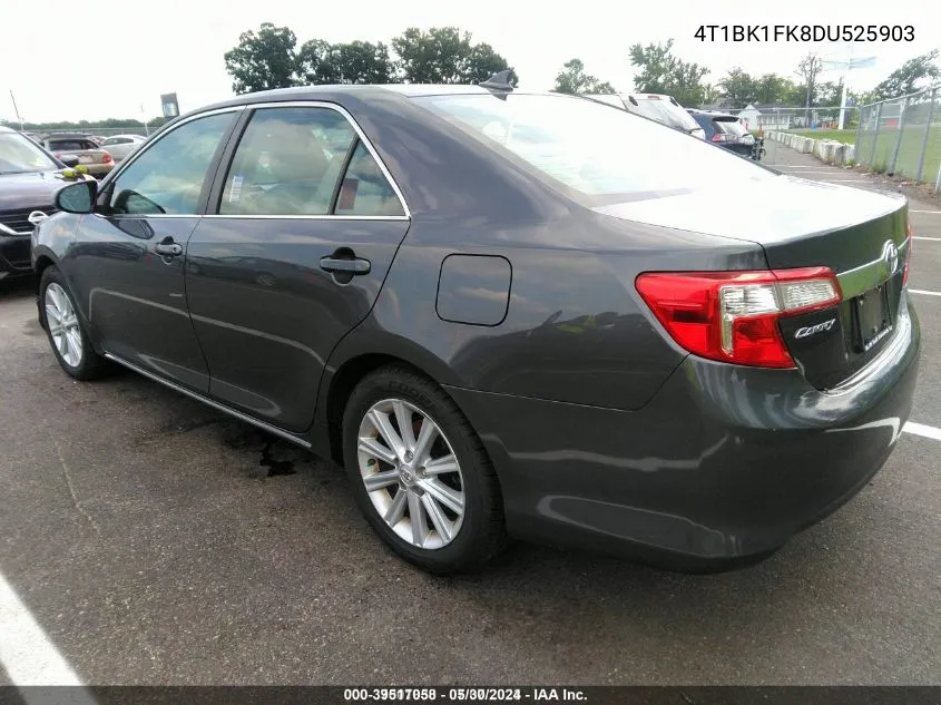 2013 Toyota Camry Xle V6 VIN: 4T1BK1FK8DU525903 Lot: 39517058