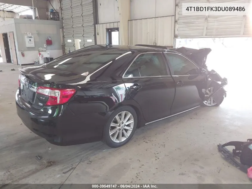 2013 Toyota Camry Hybrid Xle VIN: 4T1BD1FK3DU089486 Lot: 39549747