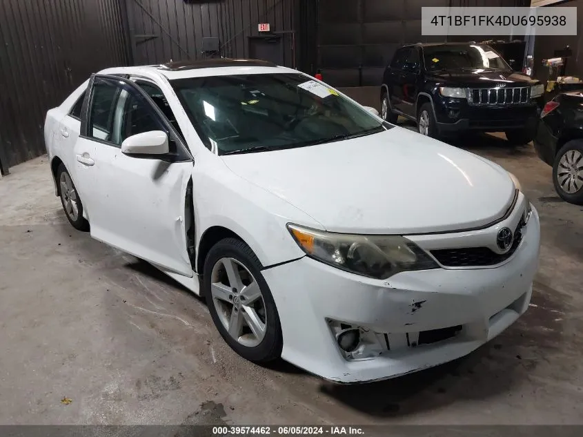 2013 Toyota Camry Se VIN: 4T1BF1FK4DU695938 Lot: 39574462