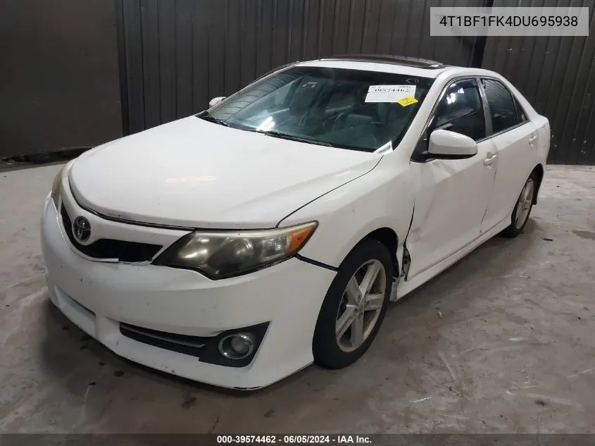 4T1BF1FK4DU695938 2013 Toyota Camry Se