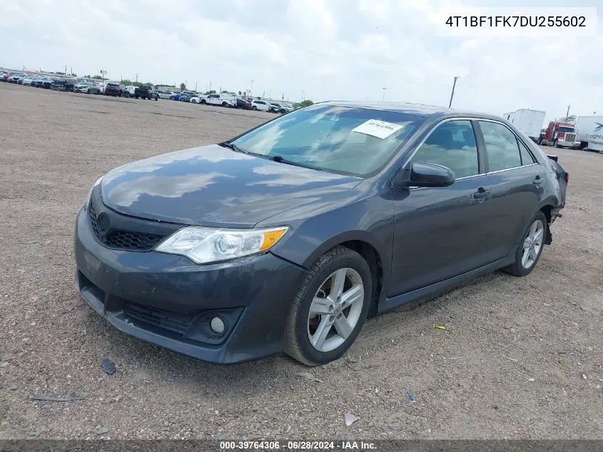 2013 Toyota Camry Se VIN: 4T1BF1FK7DU255602 Lot: 39764306